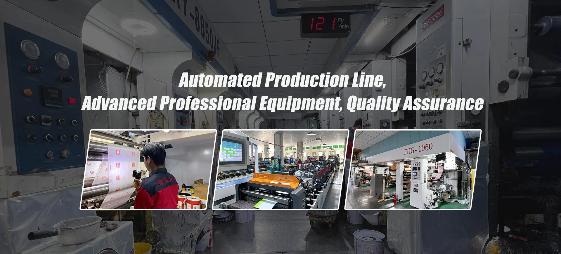 Automatiserad produktionslinje, avancerad professionell utrustning, kvalitetssäkring