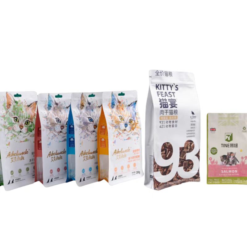 Fryst vakuumpåse förpackningspåse för hundmat