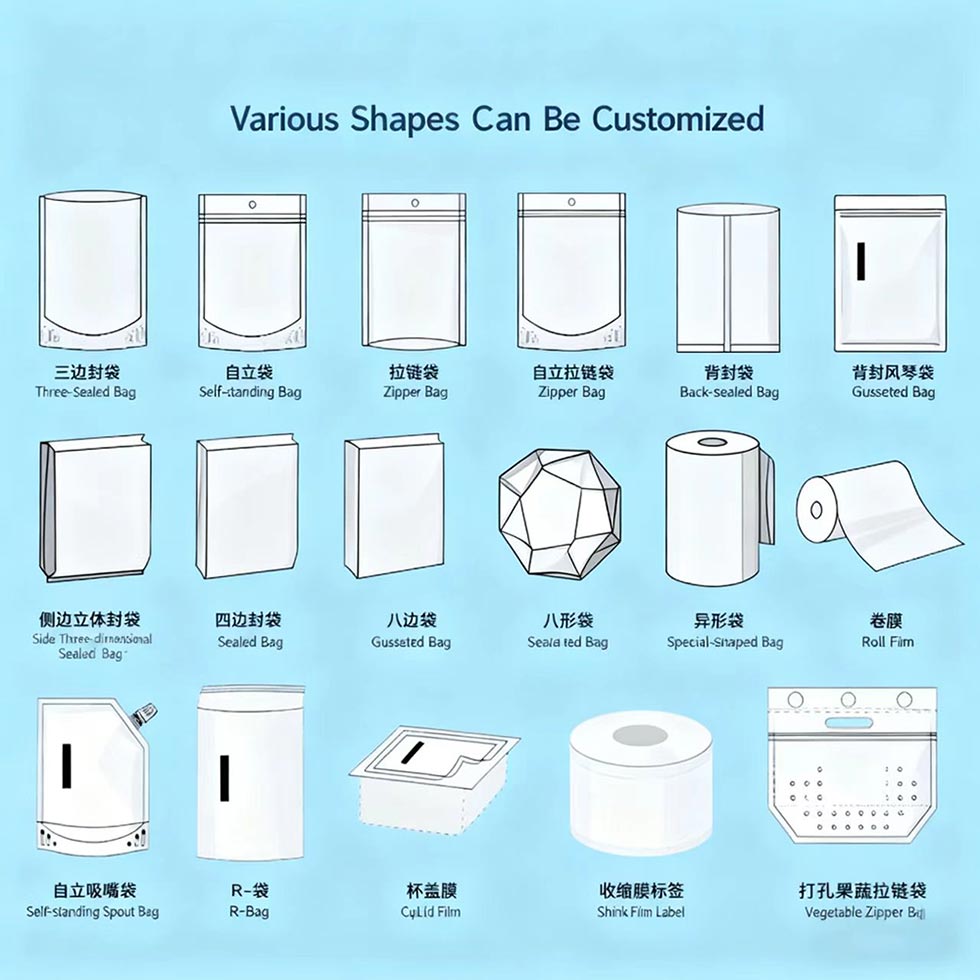 Biodegradable dried fruit and nut packaging bags